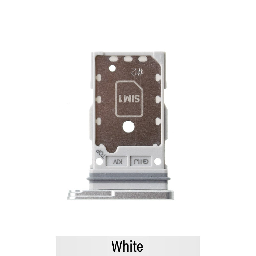 Dual SIM Card Tray for Samsung Galaxy S21 FE 5G G990B-White Dual SIM Card Tray for Samsung Galaxy S21 FE 5G G990B-White